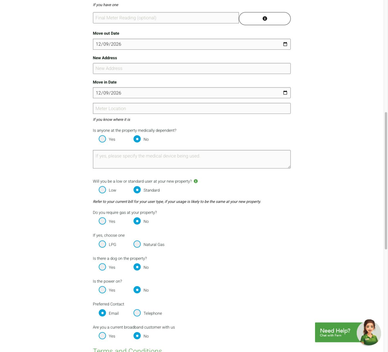 New property and services — Live capture · 12 Sep 2026